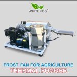 Frost fan for fruit tree plant