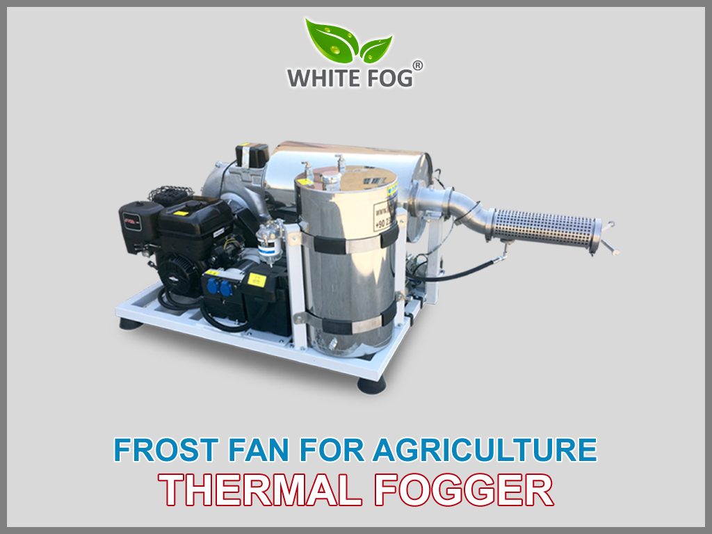 Frost fan for fruit tree plant